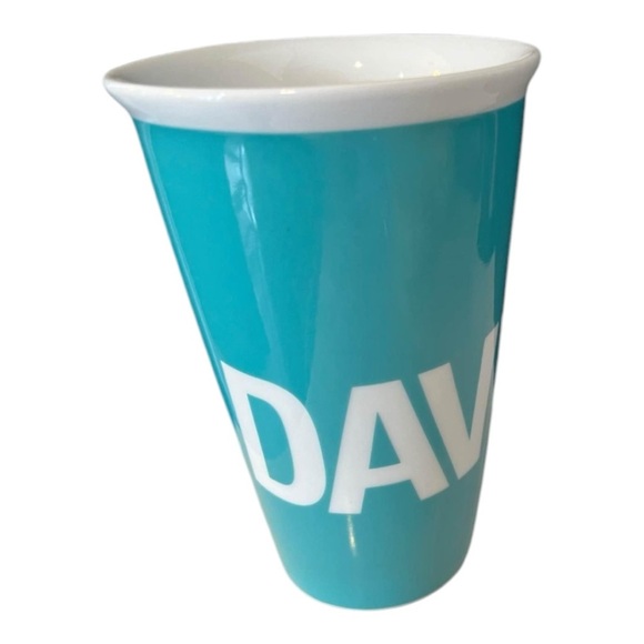 David’s tea Teal Ceramic Mug - Picture 1 of 4